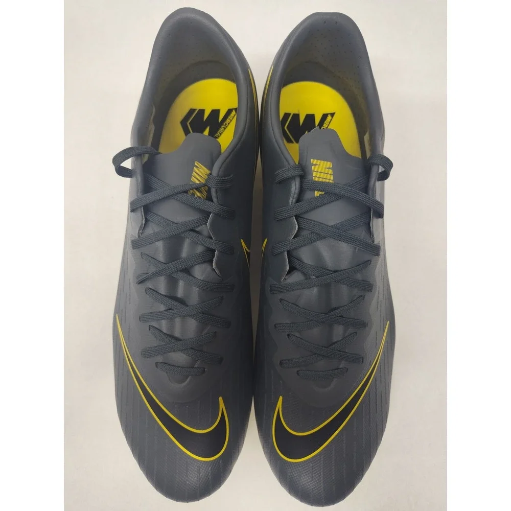 Nike‎ Men's Vapor 12 Pro FG Soccer Cleats AH7382-070 Dark Gray Black Sz 11.5